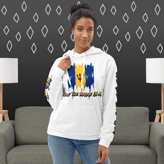 His & Hers 'He Put The Bajan In Me' Female Hoodie