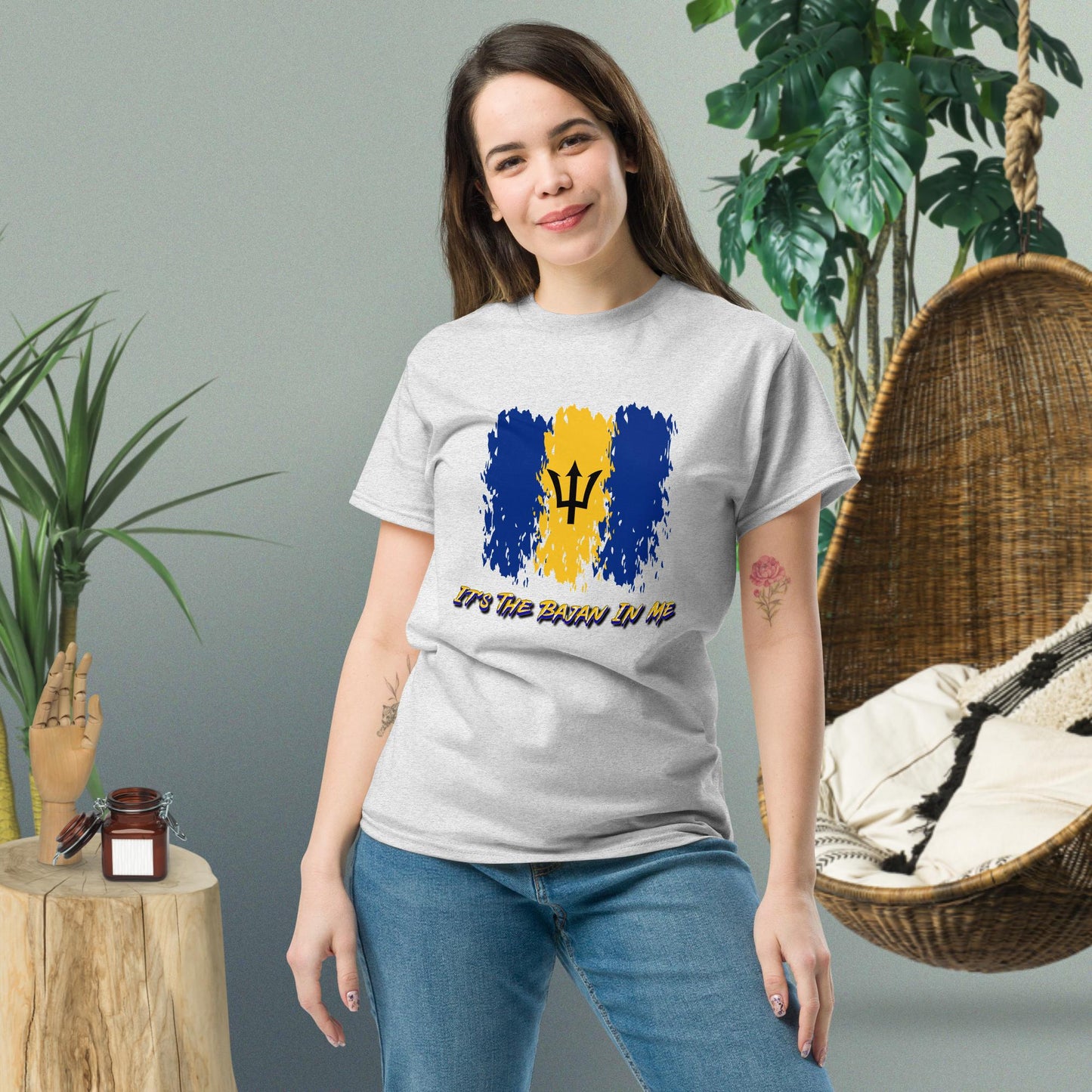 His & Hers 'It's The Bajan In Me' Female Classic Tee