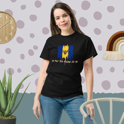 His & Hers 'He Put The Bajan In Me' Classic Tee