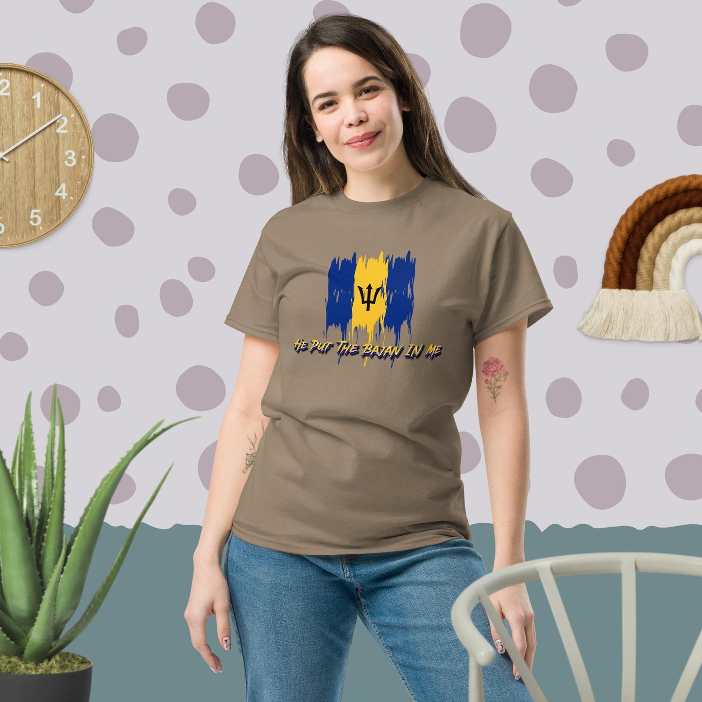 His & Hers 'He Put The Bajan In Me' Classic Tee