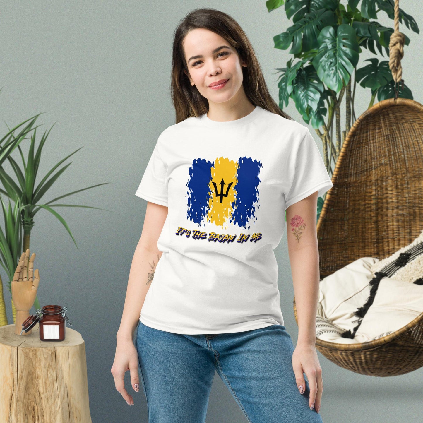 His & Hers 'It's The Bajan In Me' Female Classic Tee