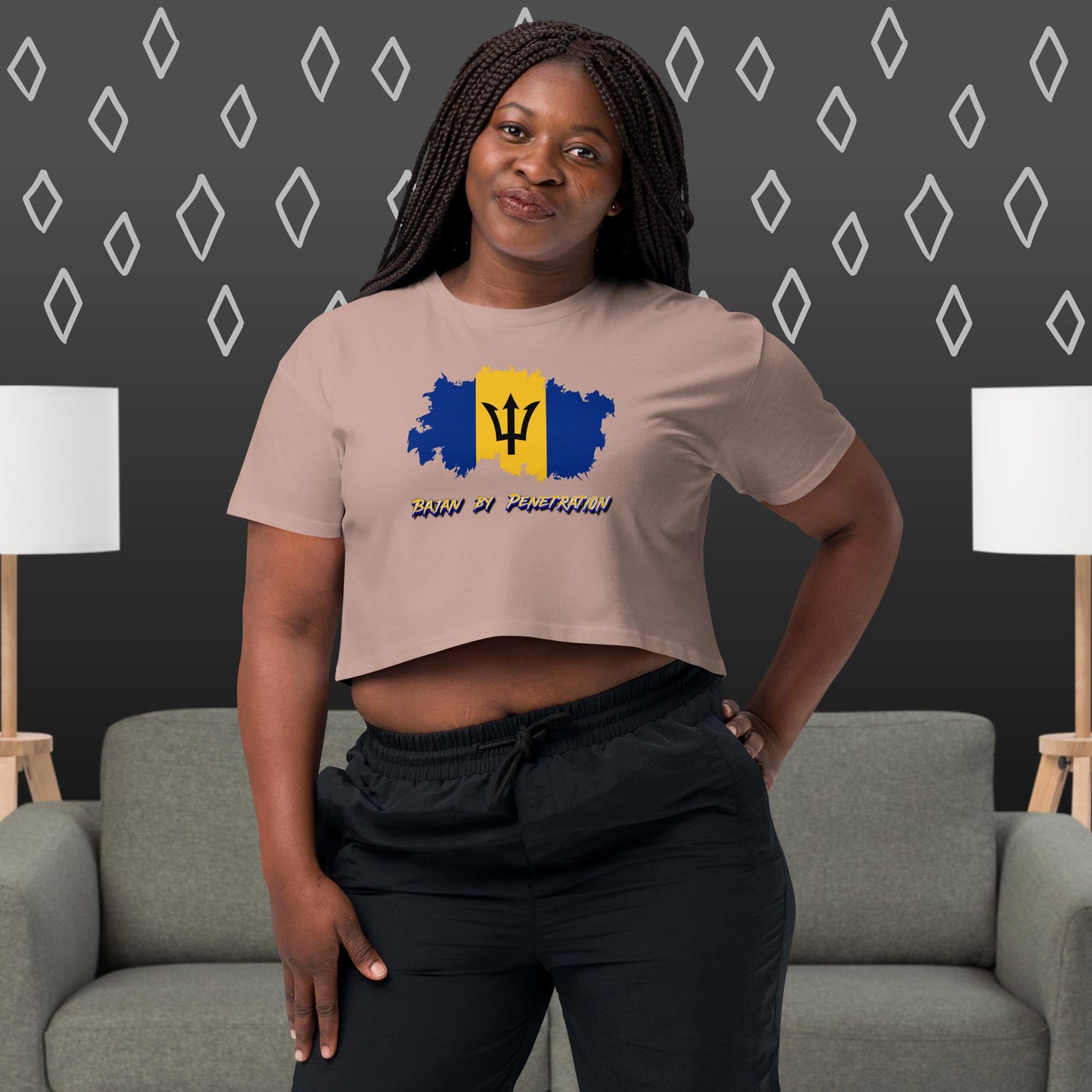 'Bajan By Penetration' Women’s Crop Top